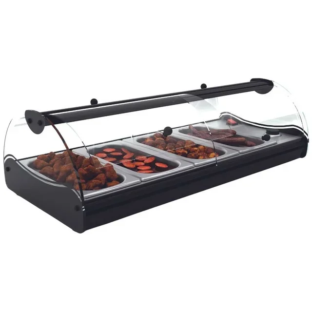 Countertop Heated Display - Self-Service Bain-Marie - Gastronorm 1/3 Size