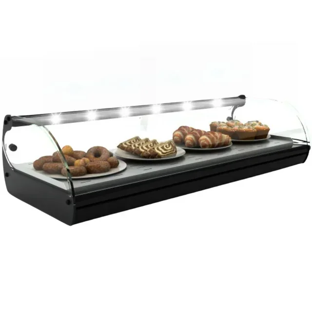 Heated Countertop Self-Service Display Case - Sahara Model - Power 1020 W