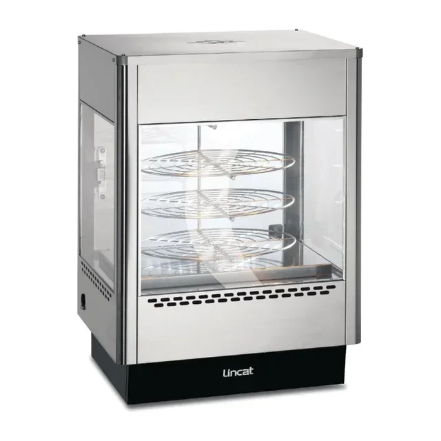 Rotating Refrigerated Pizza Display Case | 360° Heated Pizza Showcase
