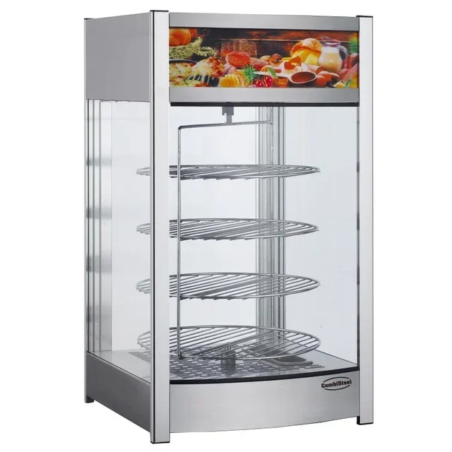 Heated Rotating Countertop Display Case - 97 L