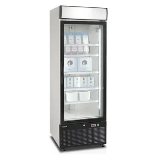 Vitrine Refrigerada Congelador de Balcão - Porta de Vidro 412 Litros - Branco