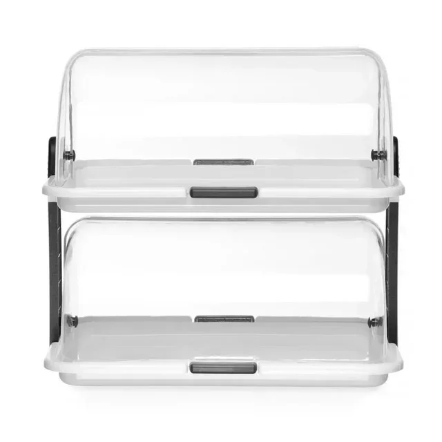 Display Case with Double Sliding Lid