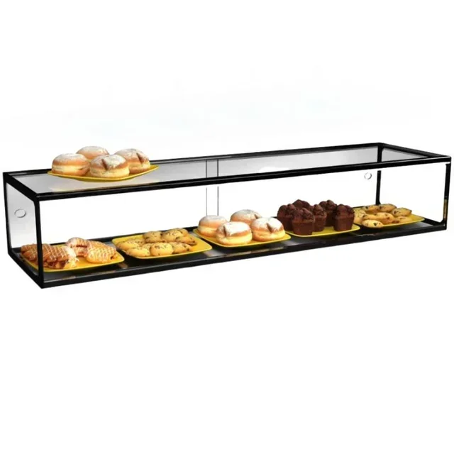 Vetrina Neutra - Espositore in Vetro Dritto 1 Livello senza LED - Larghezza 120 cm