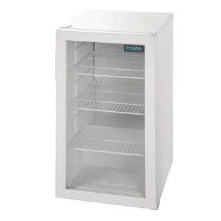 Vitrine Refrigerada de Balcão Branca - 1 Porta - 88 L