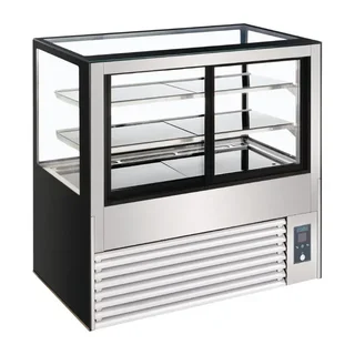 Rear Service Refrigerated Display Case Series U - 385 Liter Capacity