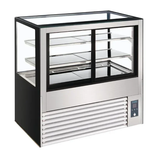 Rear Service Refrigerated Display Case Series U - 385 Liter Capacity