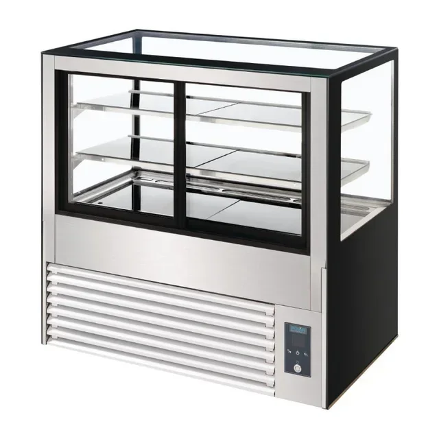 Rear Service Refrigerated Display Case Series U - 385 Liter Capacity