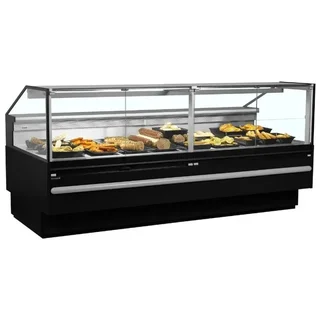 627L Refrigerated Display Case for Supermarket - Black Finish