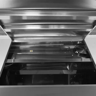 627L Refrigerated Display Case for Supermarket - Black Finish