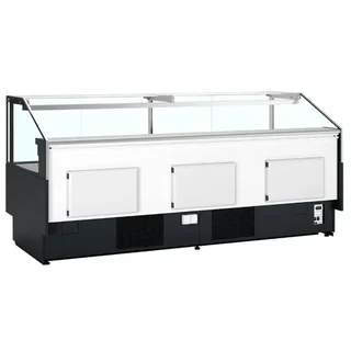 627L Refrigerated Display Case for Supermarket - Black Finish