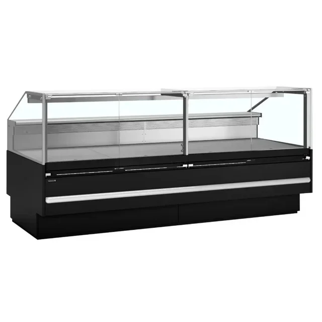 627L Refrigerated Display Case for Supermarket - Black Finish