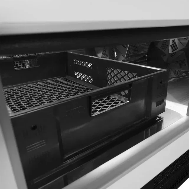 627L Refrigerated Display Case for Supermarket - Black Finish