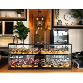 Vetrina Neutra - Espositore in Vetro Dritto a 2 Livelli senza LED - Altezza 375 mm