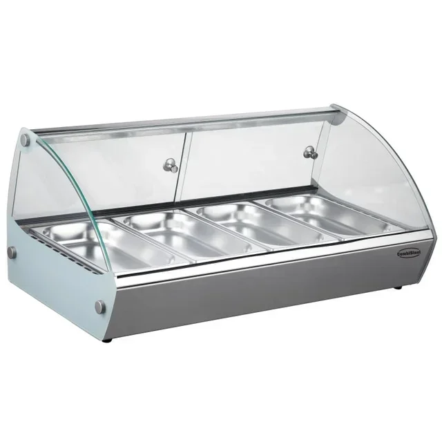 Professional Heated Display Cabinet - 4 GN 1/3 Pans - Countertop Model