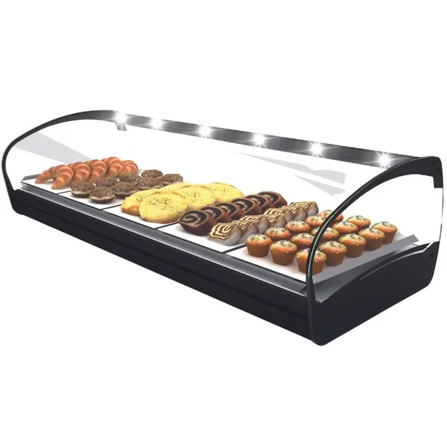 SHARK 1P Sahara Countertop Refrigerated Display Case - 1020 W - Positive