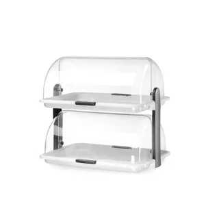 Vitrine Retangular 2 Níveis com Tampa Deslizante - 465 x 310 mm