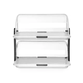 Vitrine Retangular 2 Níveis com Tampa Deslizante - 465 x 310 mm