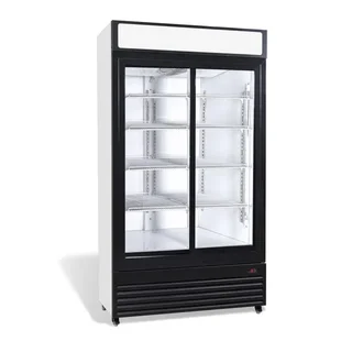 2-türiger Glastür Getränkekühlschrank Vitrine 750L