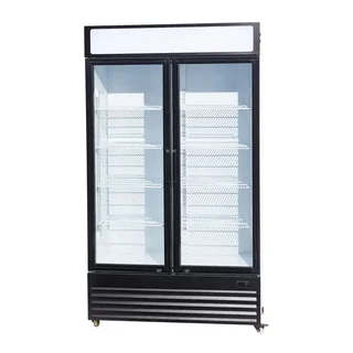 Vitrine Réfrigérée 2 Portes Vitrées pour Boissons - Capacité 750 Litres