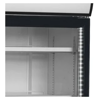Refrigerated Display Case 2 Glass Doors with Canopy - 645 Liters
