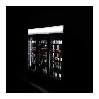 Vitrine Refrigerada 3 Portas de Vidro 1065 L Preta para Bebidas