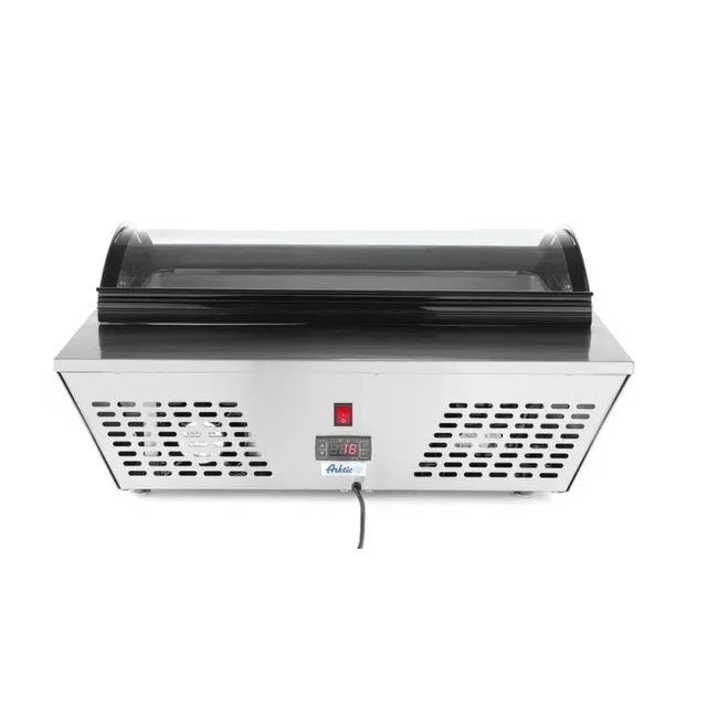 Vitrina Refrigerada para Ensaladas 4 Cubetas GN 1/3 Capacidad 67 Litros
