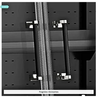 Low Refrigerated Display Case 4 Doors Supermarket Black Capacity 720 L