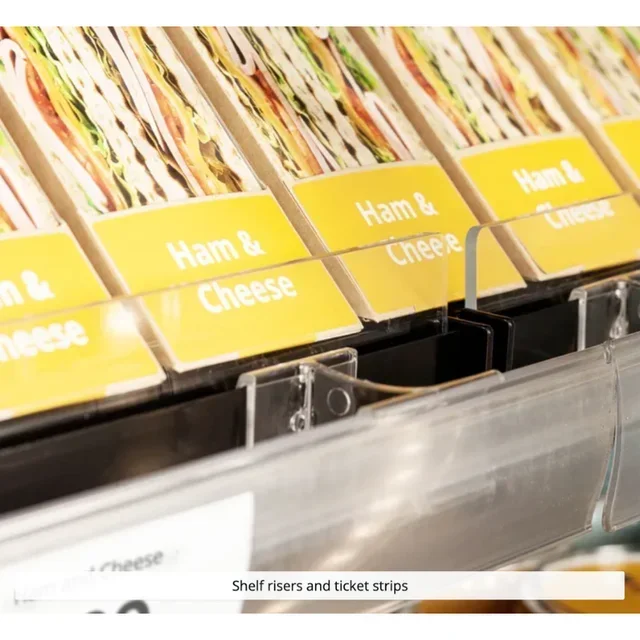 Black Self-Service Supermarket Open Refrigerated Display Case 360L