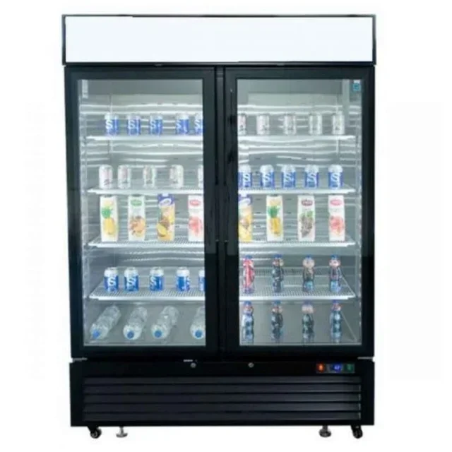 Beverage Refrigerated Display Case 1300L - Professional Glass Door