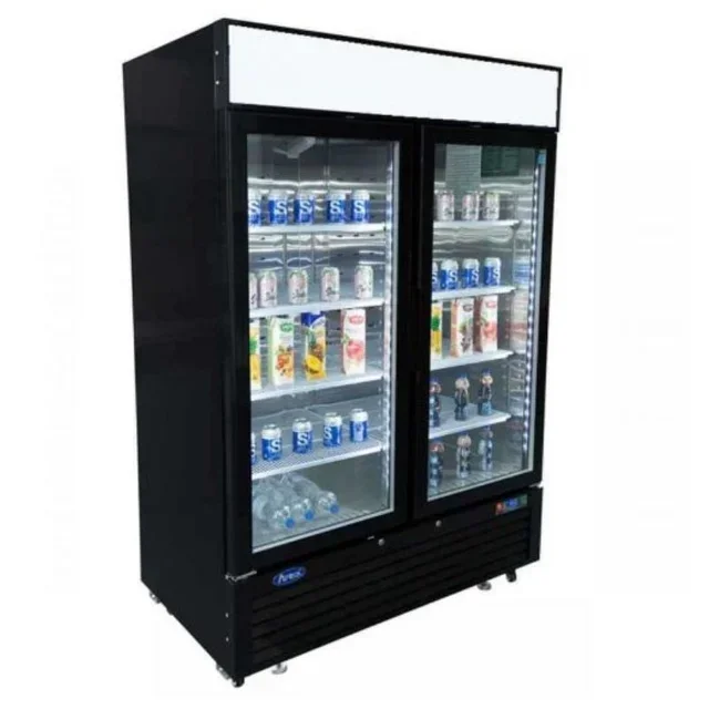 Beverage Refrigerated Display Case 1300L - Professional Glass Door