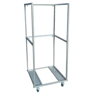 Refrigerated Display Case 380 L with Glass Door and Transport Trolley for Beverages