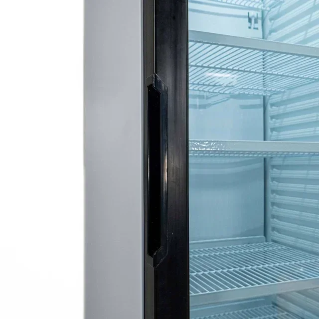 Refrigerated Display Case 380 L with Glass Door and Transport Trolley for Beverages