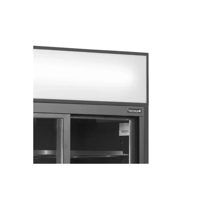 Vitrina Refrigerada 2 Puertas de Cristal con Dosel - 707 Litros