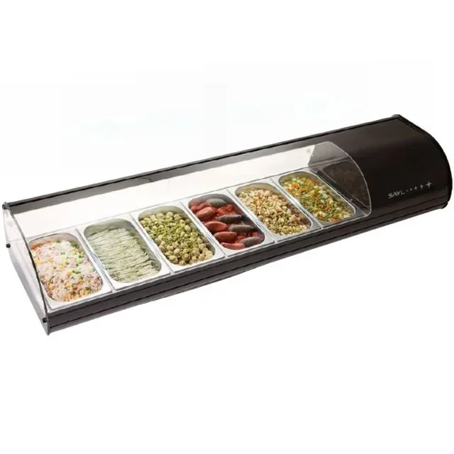 Countertop Refrigerated Display Case STANDARD Tapas - Length 1438 mm - GN 1/3 Pans