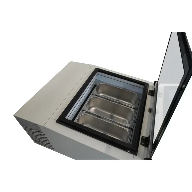 Vitrine Réfrigérée de Comptoir Blanche - 3 Portes - 15 Litres - Ventilation Statique