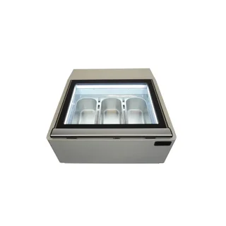 Vitrine Réfrigérée de Comptoir Blanche - 3 Portes - 15 Litres - Ventilation Statique