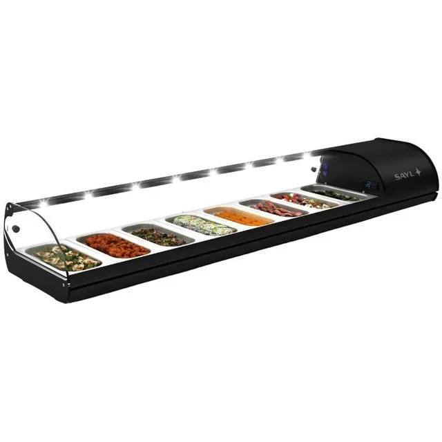Countertop Refrigerated Display Case STANDARD Tapas - Width 1788 mm - GN 1/3 Format