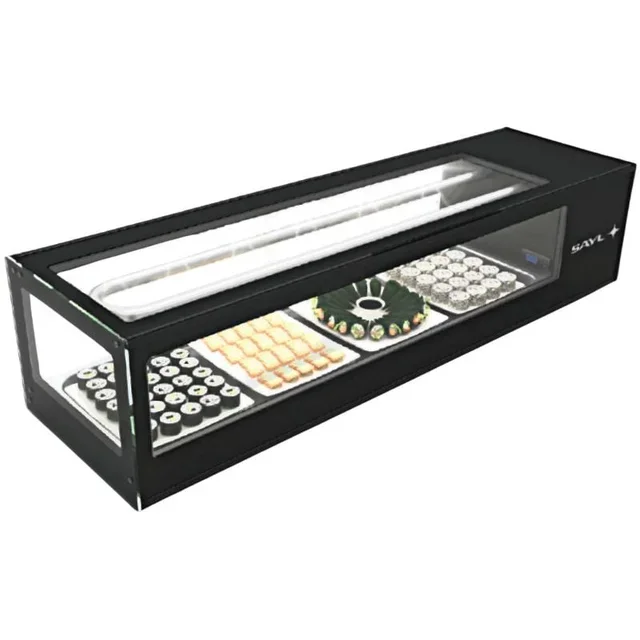 Countertop Refrigerated Display Case LOGIC Tapas - Width 970 mm - Left-Side Motor - For Tapas