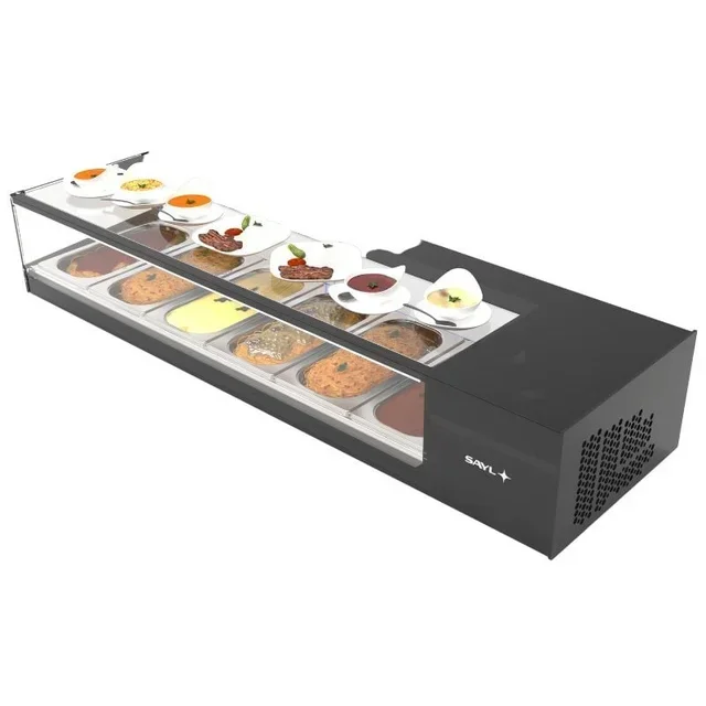 Vetrina Refrigerata da Banco LOGIC Tapas - Formato Gastronorm GN 1/3 - Larghezza 132 cm