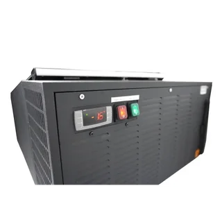 Black Countertop Refrigerated Display Case - 3 Levels x 5 Liters - Static Cooling - Customer Side