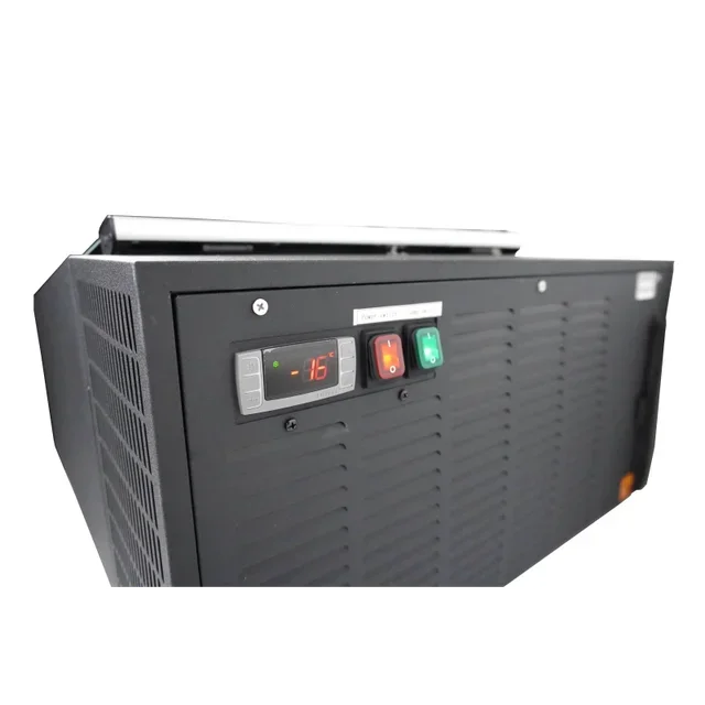 Black Countertop Refrigerated Display Case - 3 Levels x 5 Liters - Static Cooling - Customer Side