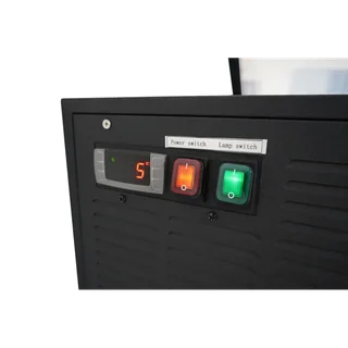 Schwarze Kühlvitrine für die Theke 3x5L - Statische Kühlung