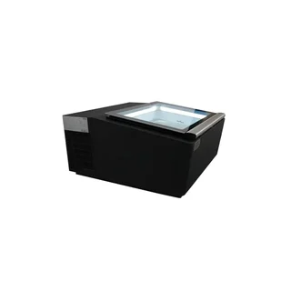 Schwarze Kühlvitrine für die Theke 3x5L - Statische Kühlung