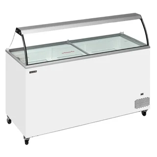 Gefrierkühlvitrine für Speiseeis - 9 Behälter à 5 Liter