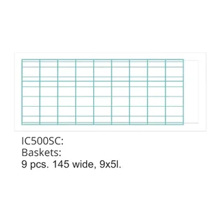 Gefrierkühlvitrine für Speiseeis - 9 Behälter à 5 Liter