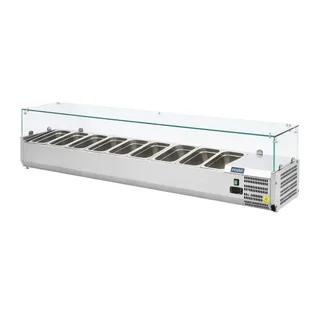 Vitrine Refrigerada Profissional - 9 Cubas Gastronorm GN 1/3