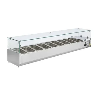 Vitrine Refrigerada Profissional - 9 Cubas Gastronorm GN 1/3