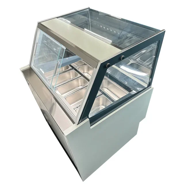 Komodo Eisvitrine - Kapazität 6 Behälter x 5 Liter