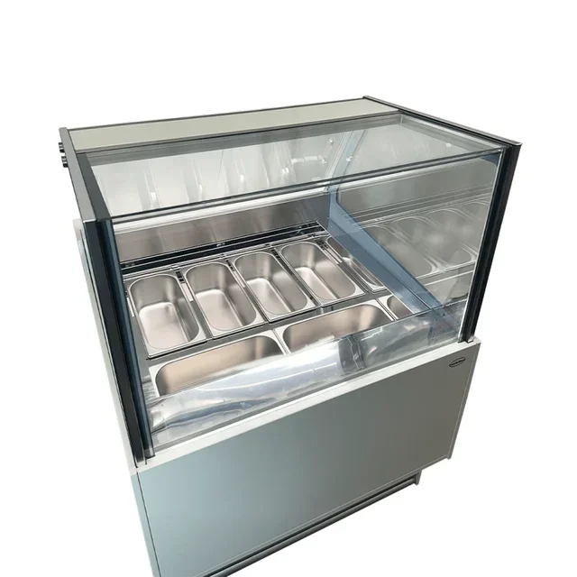 Komodo Eisvitrine - Kapazität 6 Behälter x 5 Liter