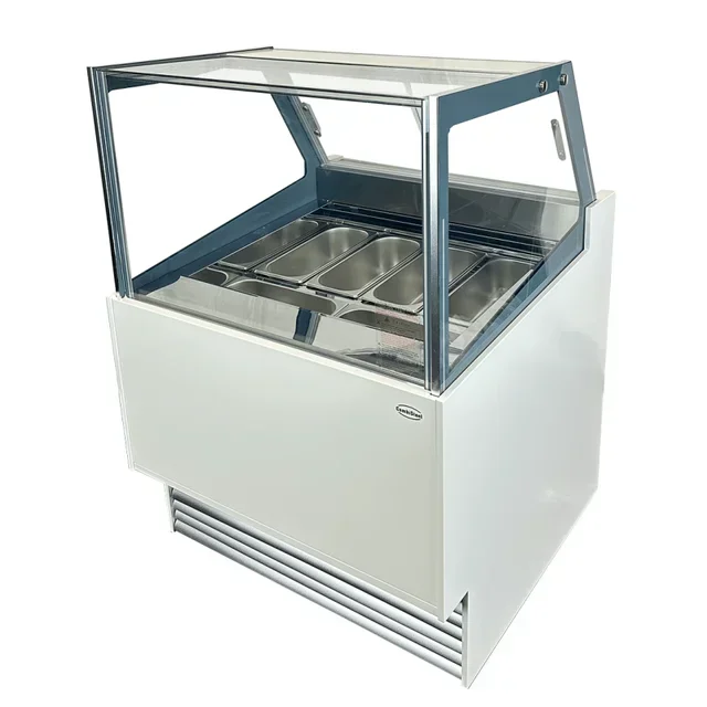 Komodo Eisvitrine - Kapazität 6 Behälter x 5 Liter